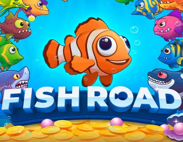 Fish Road logo – Casino Games by InOut at WinRolla Casino