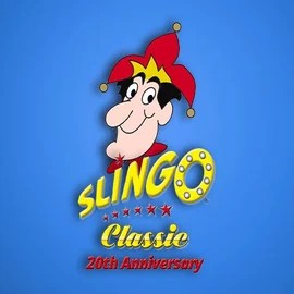 Slingo Classic 20th Anniversary slot logo by Slingo at WinRolla Casino