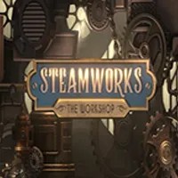 Steamworks The Workshop slot logo by Peter & Sons at WinRolla Casino